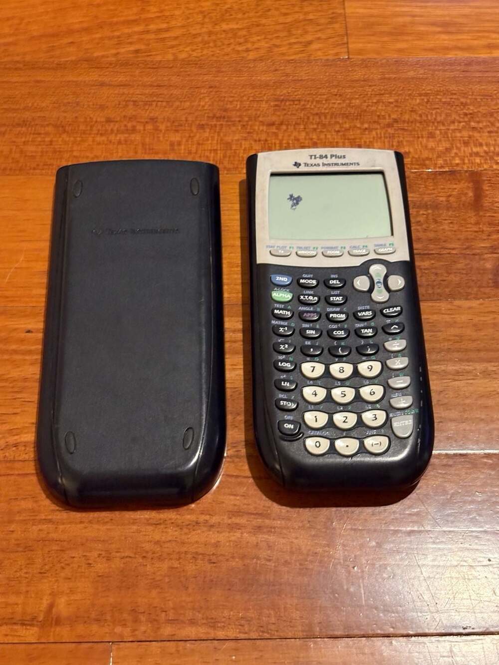 Texas Instruments TI-84 Plus Graphing Calculator with Cover Broken Read